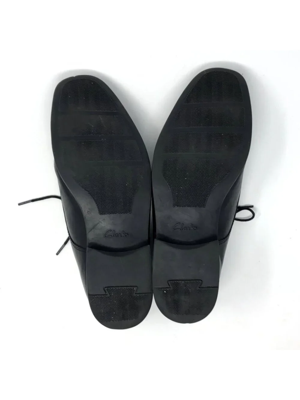Clarks Shoes Mens 9.5M Black Tilden Walk Oxford Leather Dress Formal Comfort